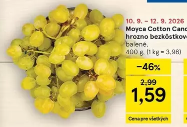 Moyca Cotton Candy hrozno bezkôstkové