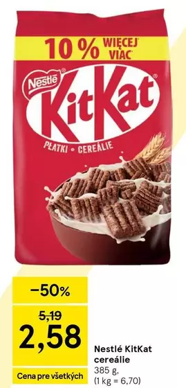 KitKat cereálie