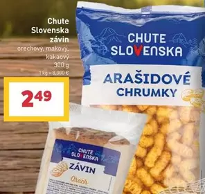 Chute Slovenska arašidové chrumky