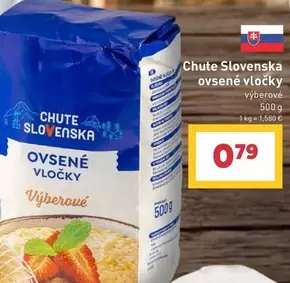 Chute Slovenska ovsené vločky
