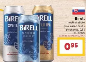 nealkoholické pivo, rôzne druhy plechovka