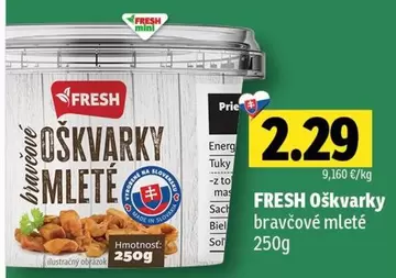 Oškvarky bravčové mleté