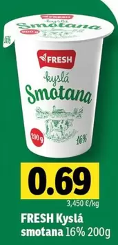 Kyslá smotana 16%