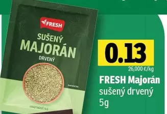 Sušený majorán drvený
