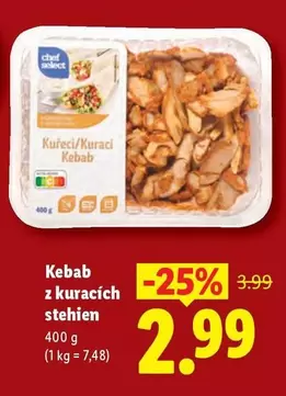 Kebab z kuracích stehien