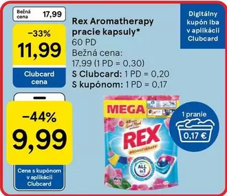 Rex Aromatherapy pracie kapsuly*