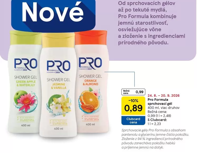 Origin - Pro Formula sprchovací gély