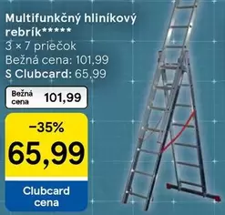 Multifunkčný hliníkový rebrík
