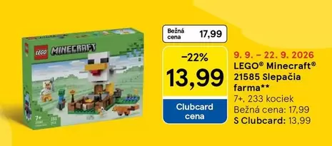 Lego - LEGO Minecraft 21585 Slepačia farma