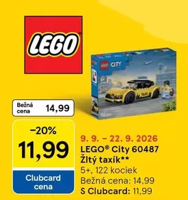 Lego - LEGO City 60487 Žltý taxík