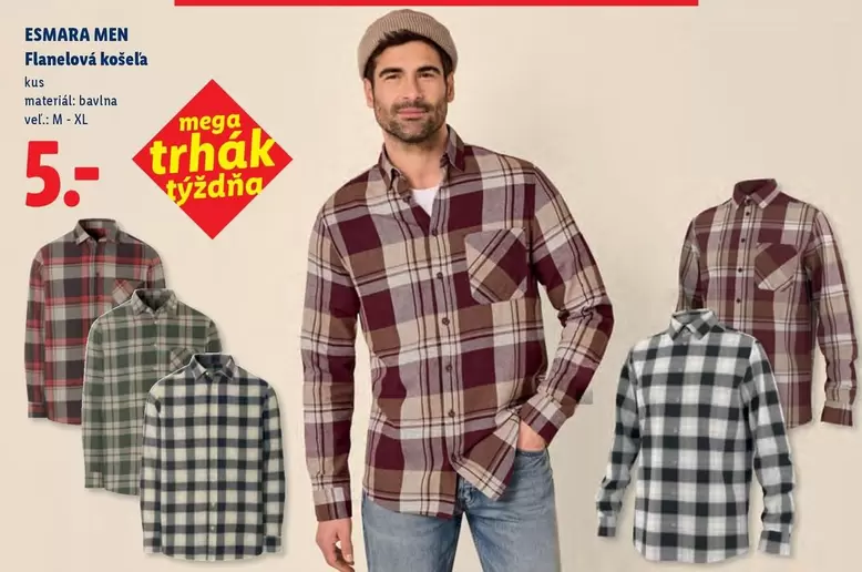 Flanelová košeľa