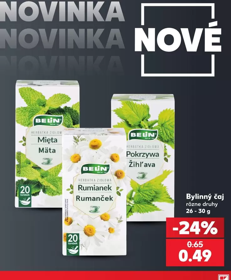 Bylinný čaj rôzne druhy