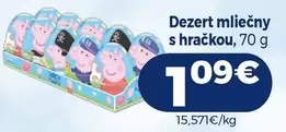 Dezert mliečny s hračkou