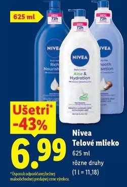 Nivea - Telové mlieko