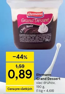 Grand Dessert Choc Noir