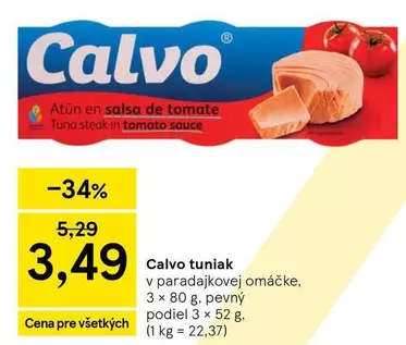 Calvo tuniak v paradajkovej omáčke