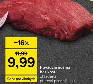 Hovädzia nožina bez kosti