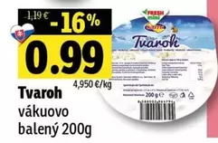 Tvaroh vákuovo balený