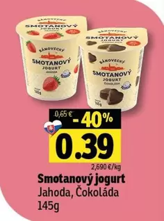 Smetanový jogurt