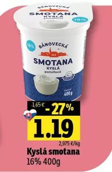 SMOTANA KYSLA