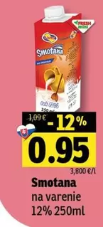 Smotana na varenie 12%