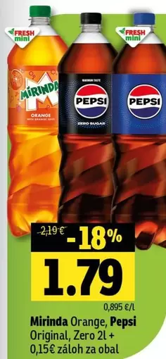 Mirinda Orange, Pepsi Original, Zero