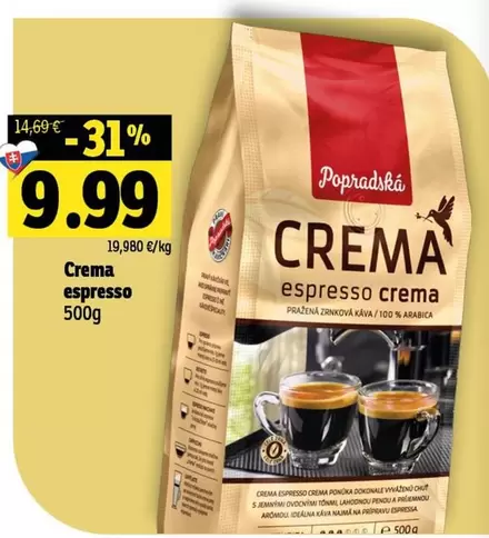 Crema espresso crema