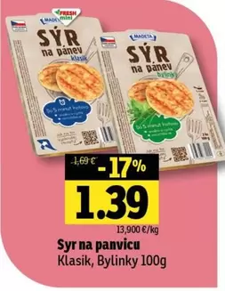 Sýr na panvicu Klasik, Bylinky