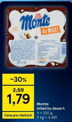 mliečny dezert