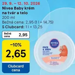 Nivea - Baby krém na tvár a telo