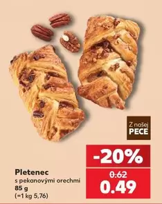 Pletenec s pekanovými orechmi
