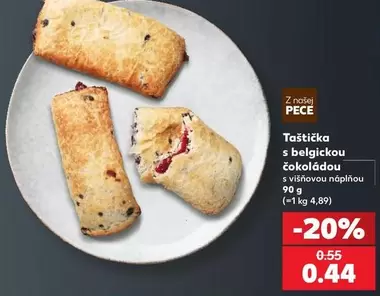 Taštička s belgickou čokoládou s višňovou náplňou