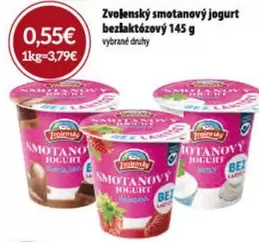 Zvolenský smotanový jogurt bezlaktózový