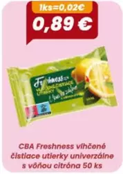 vlhčené čistiace utierky univerzálne