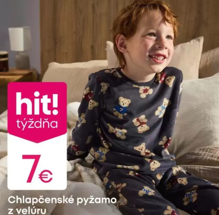 Chlapčenské pyžamo z velúru