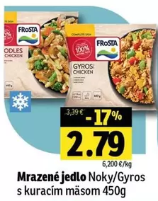 Gyros - Mrazené jedlo Noky/ s kuracím mäsom 450g