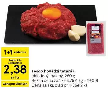 hovädzí tatarák