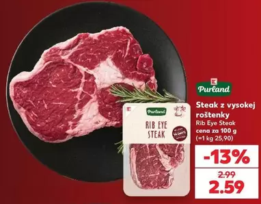 Steak z vysokiej rostenky Rib Eye Steak