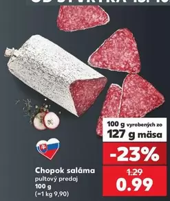 Chopok saláma pultový predaj