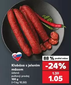 Klobása s jelením mäsom