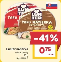 Lunter nátierka