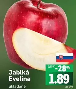 Jablká Evelina ukladané