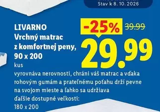 Vrchný matrac