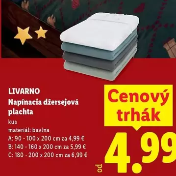 Napínacia džersejová plachta
