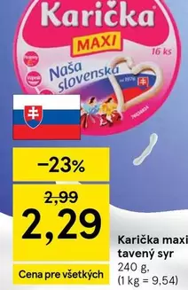 Karička maxi tavený syr