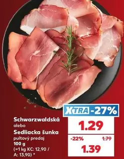 Schwarzwaldská alebo Sedliacka šunka pultový predaj