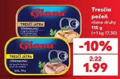 Tresčí játra tokehalmáj