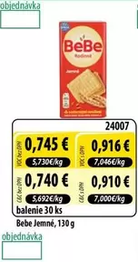 Bebe Jemné, 130 g