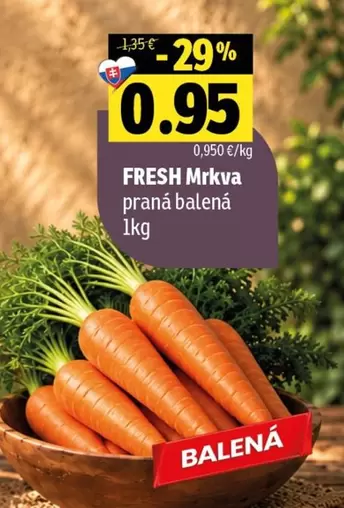 FRESH Mrkva praná balená