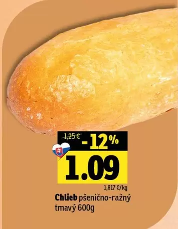 Chlieb pšenično-ražný tmavý